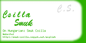 csilla smuk business card